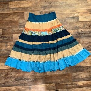 FashionBug 🦋 Multicolor Tiered boho Women's Skirt